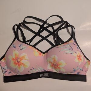 Pink Floral Women's Bralette Victoria Secret PINK Size Large